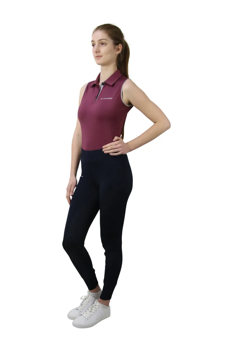 Hy Equestrian Synergy Ladies Sleeveless Polo - Fig